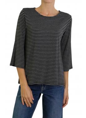 Maglia a righe con manica 3/4